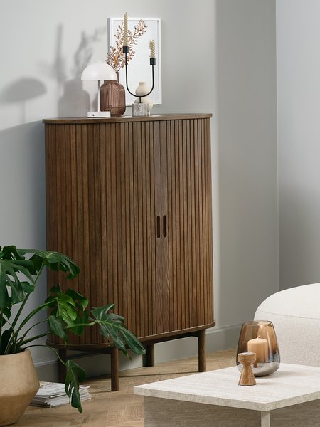 Credenza LYNGVIG 90 cm 2 ante a rullo rovere scuro