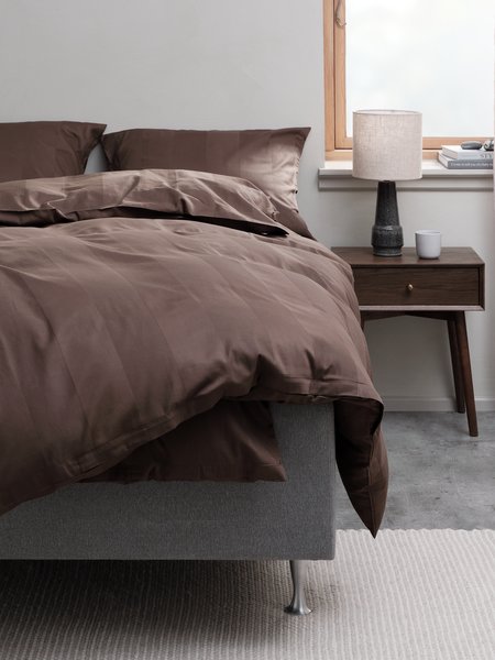 Sateen duvet cover set BARBO Double brown