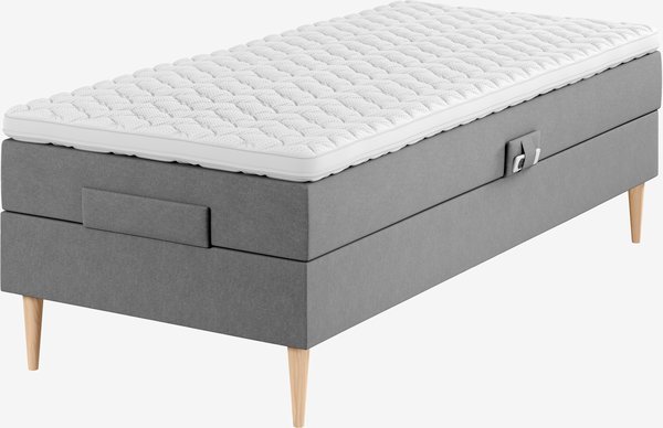 Elektrisch bed 90x200 TONDRA GE45 grijs-23 DREAMZONE