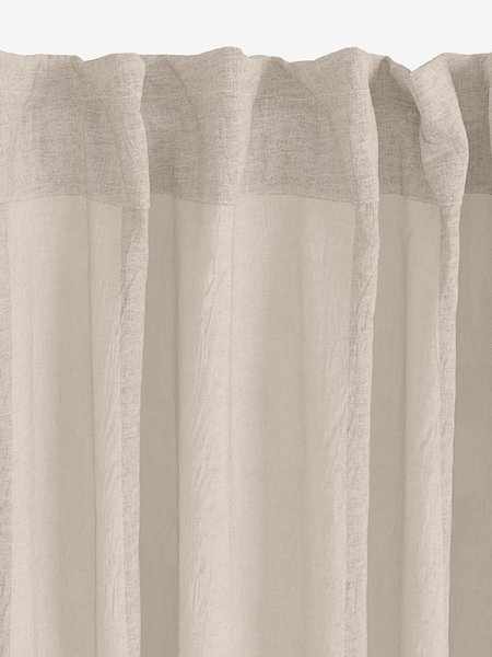 Curtain BOLMEN 1x140x300 crinkle warm grey