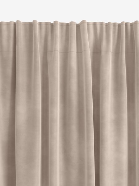 Curtain AUSTRA 1x140x175 velvet beige