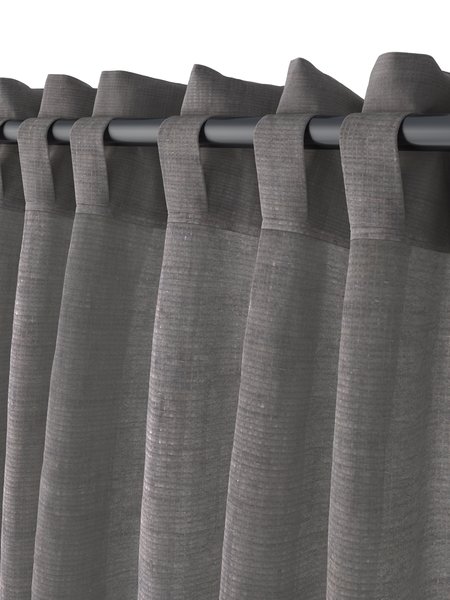 Cortina UNNEN 1x140x300 gris aspecto lino