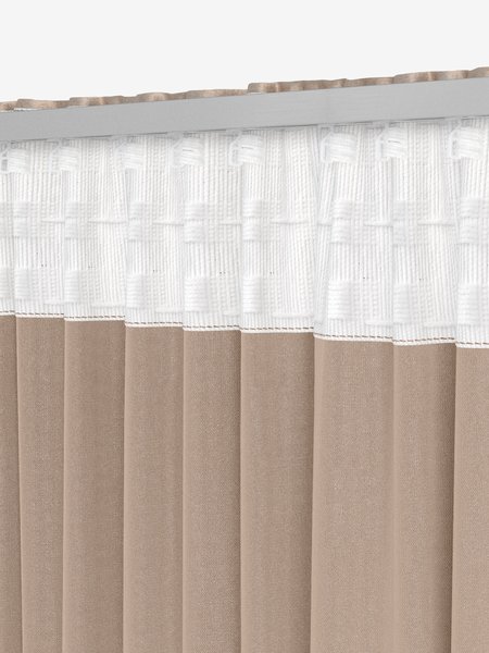 Curtain AUSTRA 1x140x300 velvet taupe