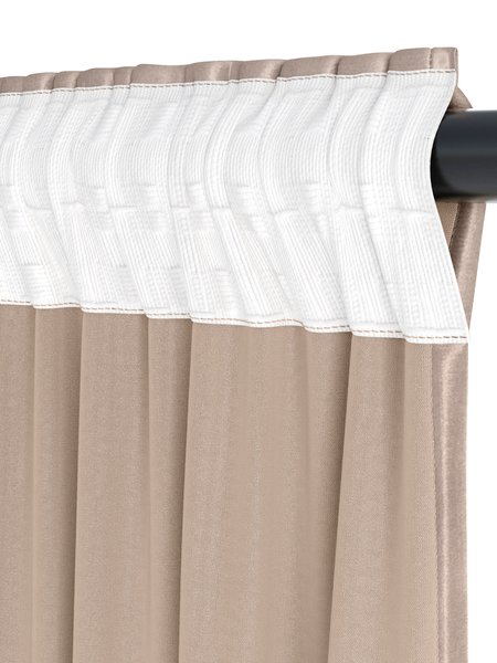 Tenda AUSTRA 1 x 140x300 cm velluto color tortora