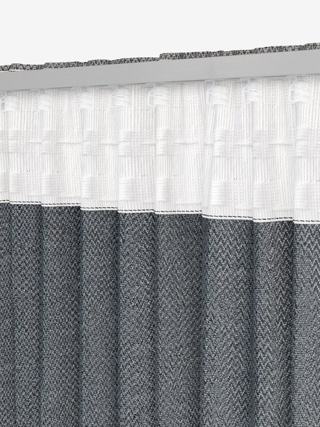 Фіранка SAVALEN 1x140x245см шеніль сірий