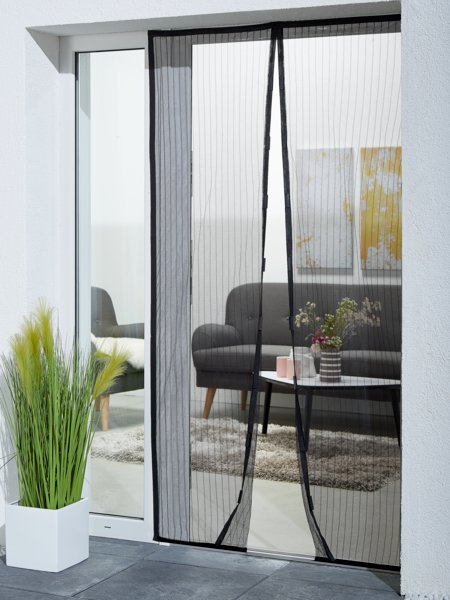 Mosquitera BRIMSE 100x210 para puerta negro