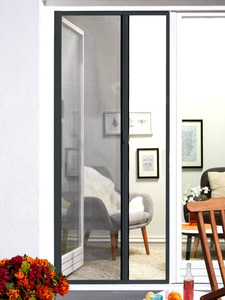 Zanzariera a rullo NYORD 125x220 per portafinestra grigio