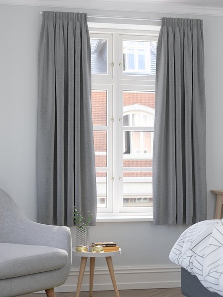 Blackout curtain ALDRA 1x140x175 grey