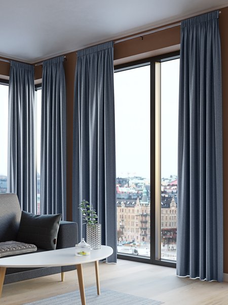 Dimout curtain AMUNGEN 1x140x300 blue