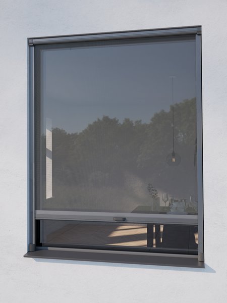 Insektenschutzrollo NYORD 130x160 Fenster grau