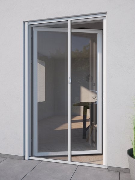 Zanzariera a rullo NYORD 125x220 per portafinestra bianco