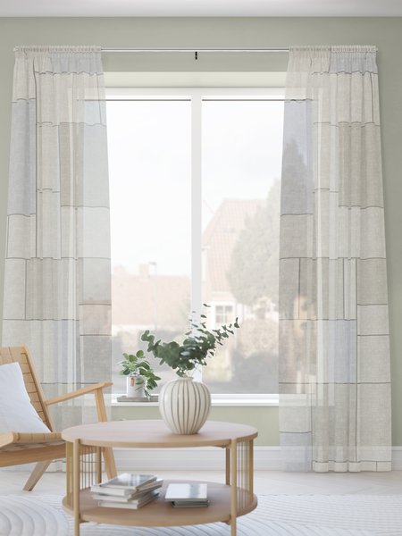 Curtain SILDA 1x140x245 grey