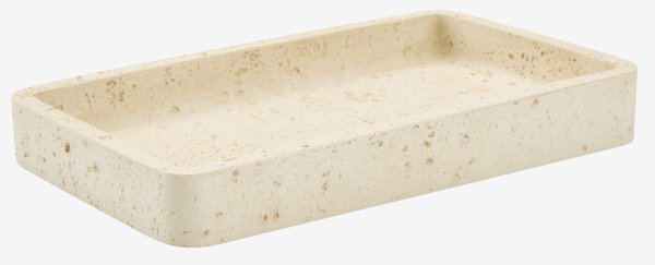 Plateau TORUP 11×18cm pierre beige