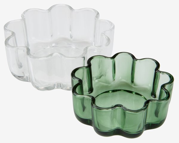 Storage jar SKOGSBY D7 + D9 glass pack of 2