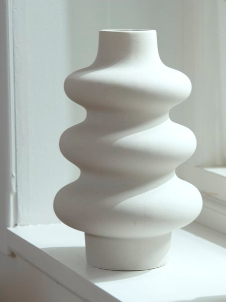 Vase ALVIS D20xH30cm white