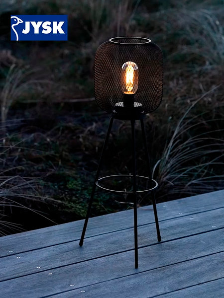 Lampa na baterije VANNRIKSE Ø24xV59cm crna