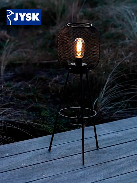 Lampe à piles VANNRIKSE Ø24xH59cm noir