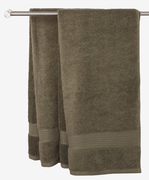 Serviette de toilette KARLSTAD 50x100 olive KRONBORG