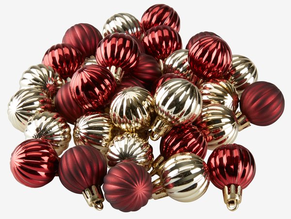 Christmas bauble HELIOTROP pack of 34 assorted