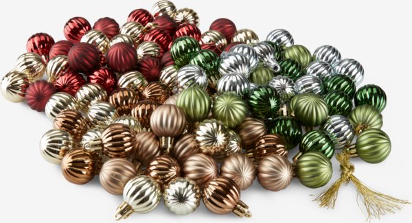 Christmas bauble HELIOTROP pack of 34 assorted