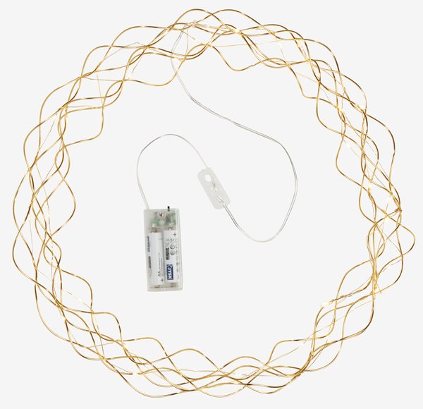 Couronne de Noël SNE Ø35cm a/LED et minuterie