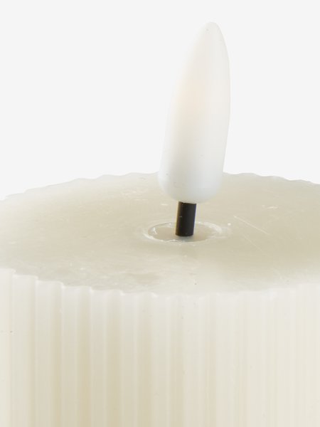 Velas pequeñas LED GERI Ø6xA6cm 2 unidades blanco