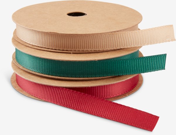 Gift ribbon BRASA W1xL300cm pack of 3