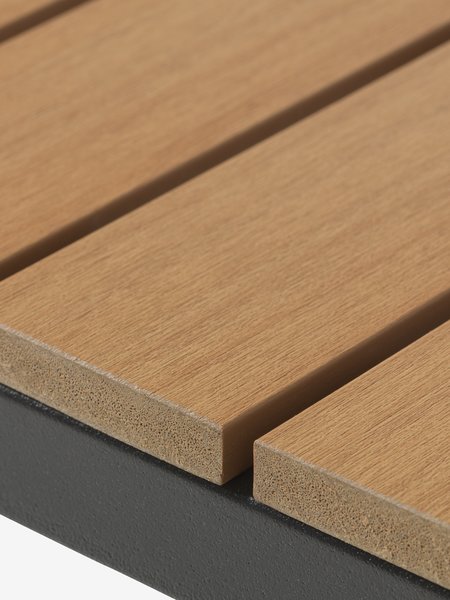 DAGSVAD L190 bord natur + 4 NABE stol sort