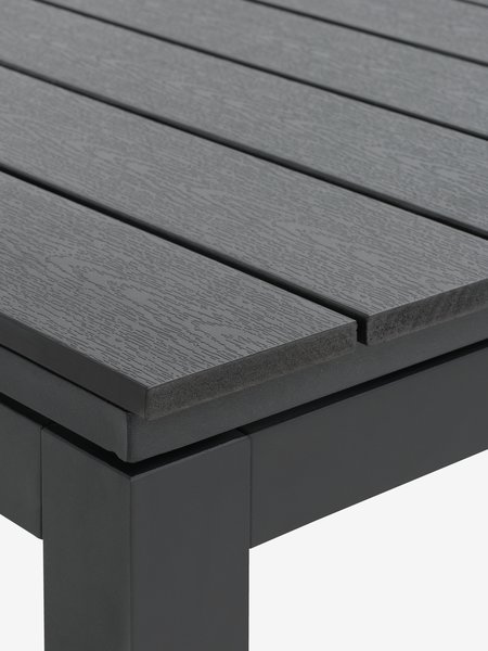 Mesa VATTRUP L172/276 + 4 sillas SKIVE negro