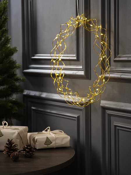 Couronne de Noël SNE Ø35cm a/LED et minuterie