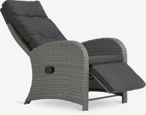 Garden lounge chair STORD grey
