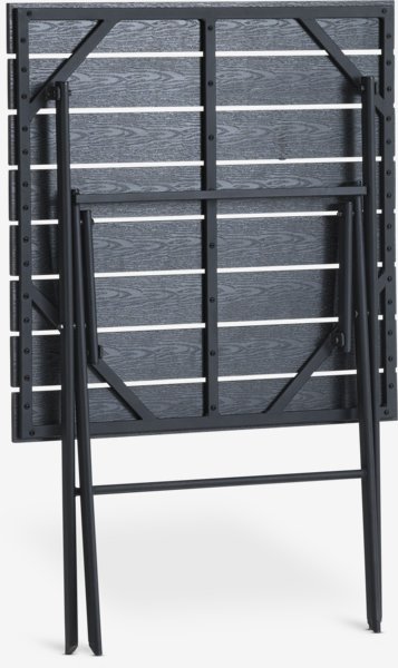 Balkon masası SANDVIKA 65x65cm siyah
