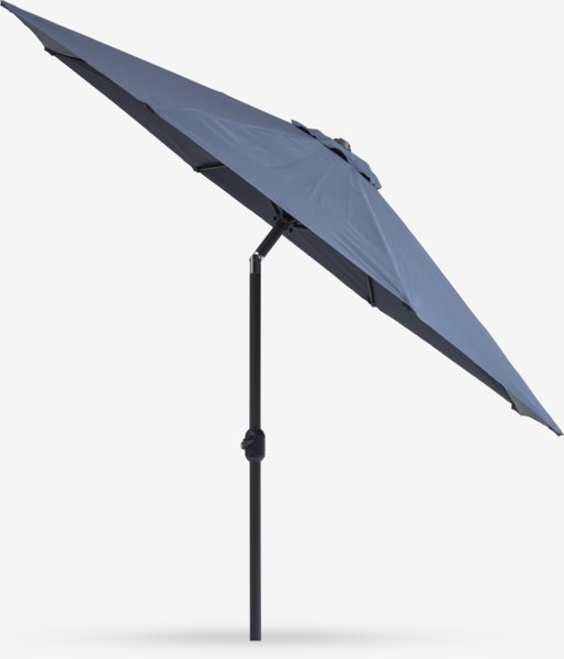 Market parasol AGGER D300 dark blue