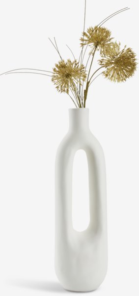 Vase INGEMAR B10xL8xH34cm weiss