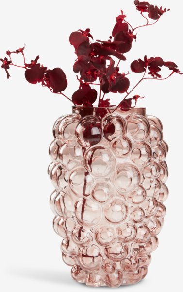 Vaza CASPER Ø17xV24cm ružičasta