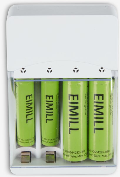 Batterilader EIMILL B7xL5xH11cm m/lokk