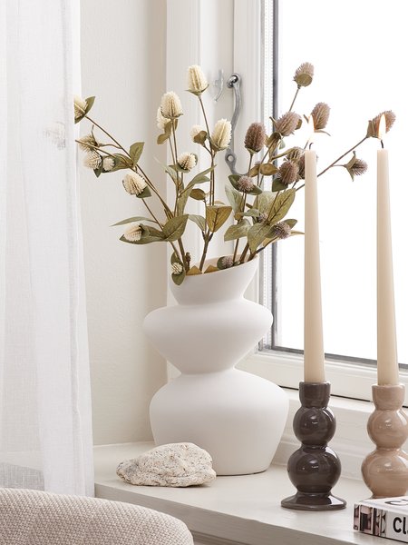 Vase BENNY B11xL16xH25cm weiss