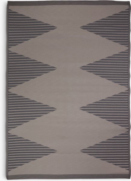 Rug BROKKURT 160x230 dark sand/grey