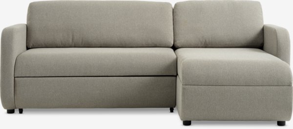 Bäddsoffa schäslong MOMMARK beige tyg