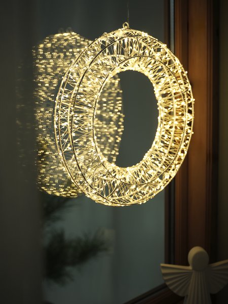 Christmas wreath outdoor SPESSARTIN D36cm w/LED