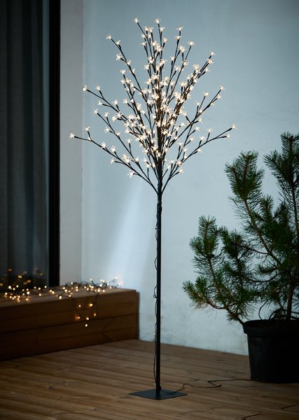 Albero con luci LED HLIN H150 cm con 200 LED e timer