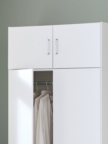 Armadio FANDRUP 97x176 cm 2 ante 3 cassetti bianco