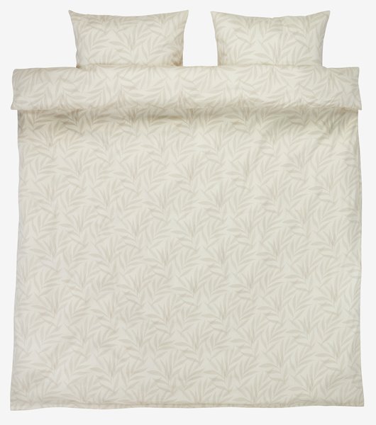 Sateen Duvet cover set SABINE Double cream