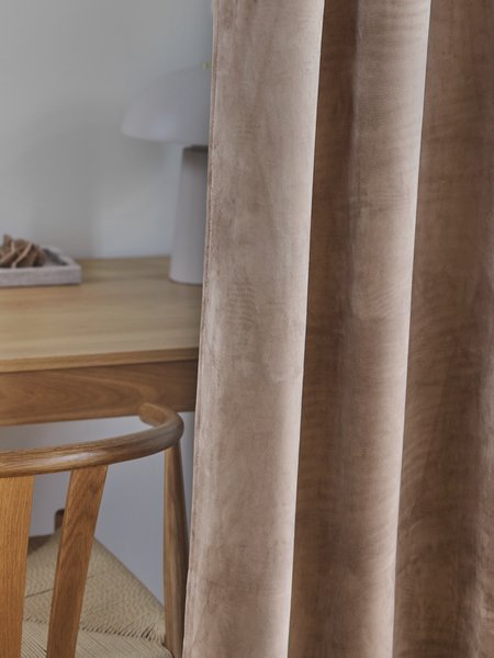 Curtain AUSTRA 1x140x300 velvet taupe