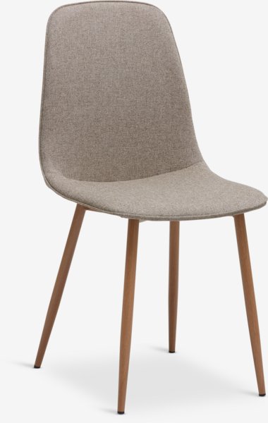 Dining chair BISTRUP sand/oak