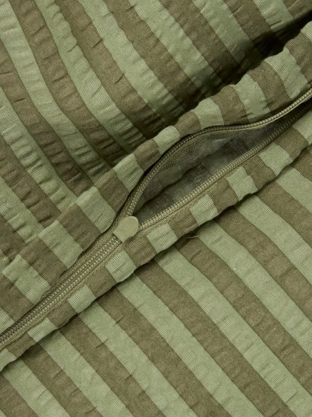 Seersucker-Bettwäsche SYNNE 140x200 grün