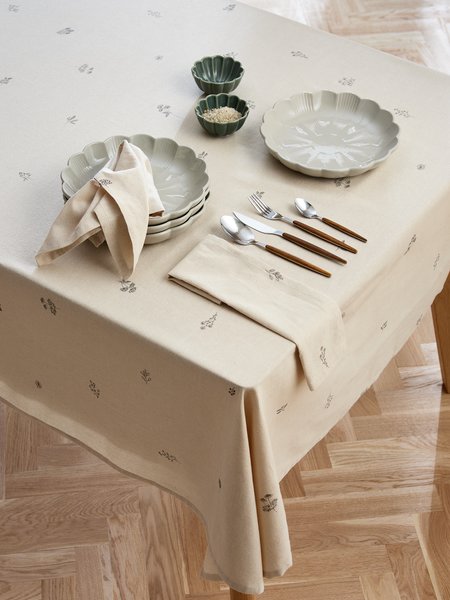Tovaglia ENGFIOL 140x240 cm beige/grigio