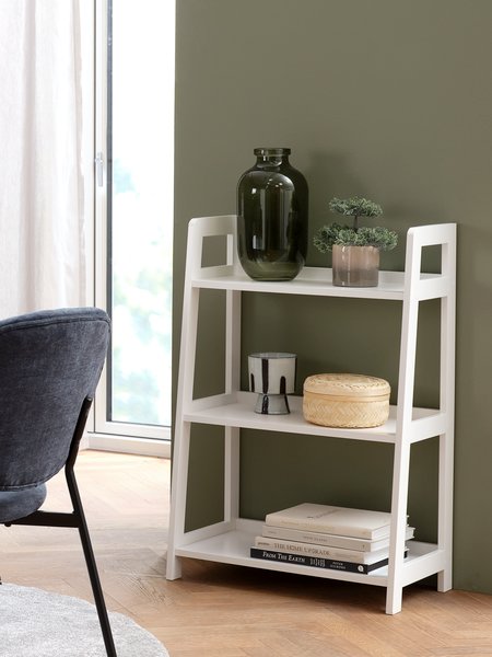 Bookcase HERNING 3 shelves white