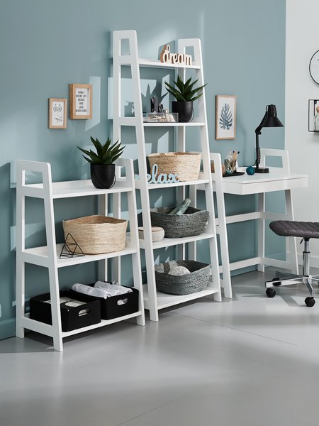 Bookcase HERNING 3 shelves white