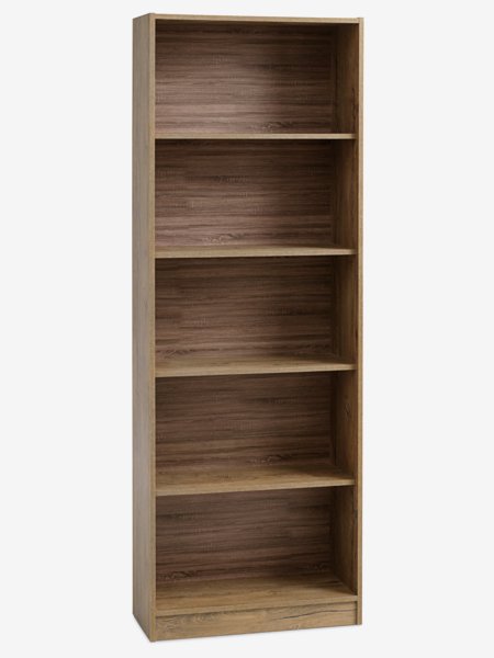 Bookcase HORSENS 5 shelves wild oak